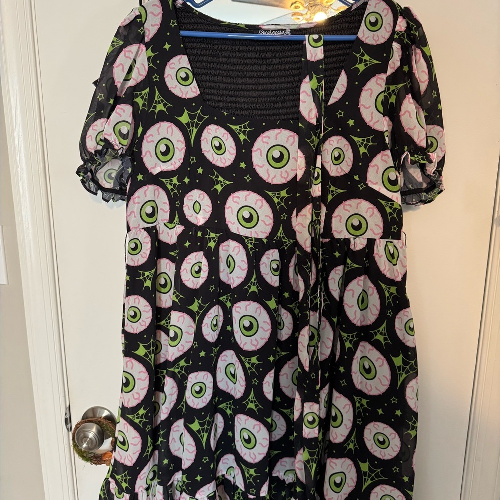 Sourpuss Jeepers Peepers Cream Puff Dress